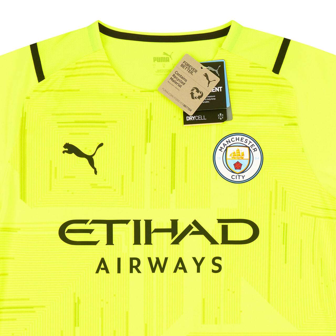 21-22 Manchester City Player Issue GK S/S Shirt - mysteryjerseys.ca