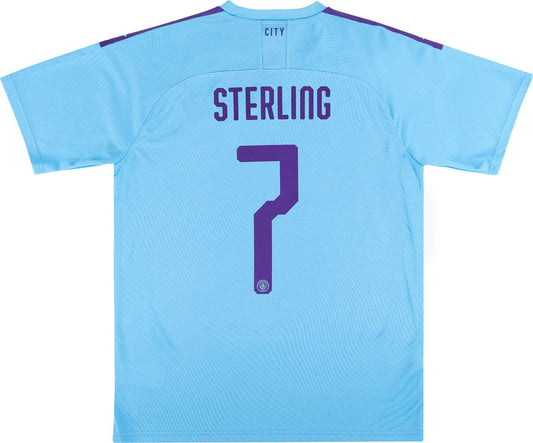19-20 Manchester City Player Issue Home Shirt STERLING #7 - mysteryjerseys.ca