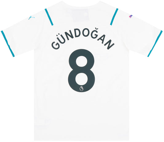 21-22 Manchester City Player Issue Away Shirt GÜNDOĞAN #8 - mysteryjerseys.ca