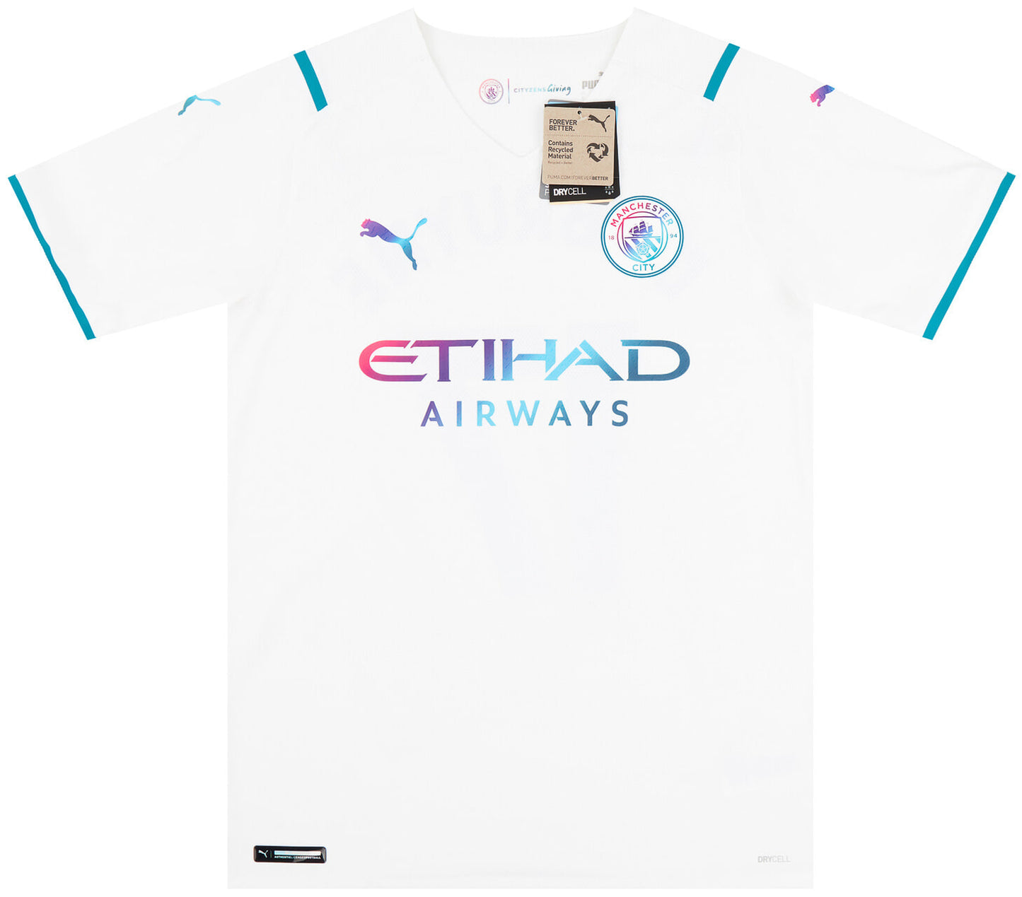 21-22 Manchester City Player Issue Away Shirt BERNARDO #20 - mysteryjerseys.ca